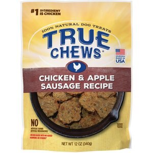 True Chews Chicken & Apple Sausage Recipe Dog Treats, 12-oz bag