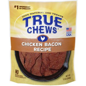 True Chews Chicken Bacon Recipe Dog Treats, 12-oz bag