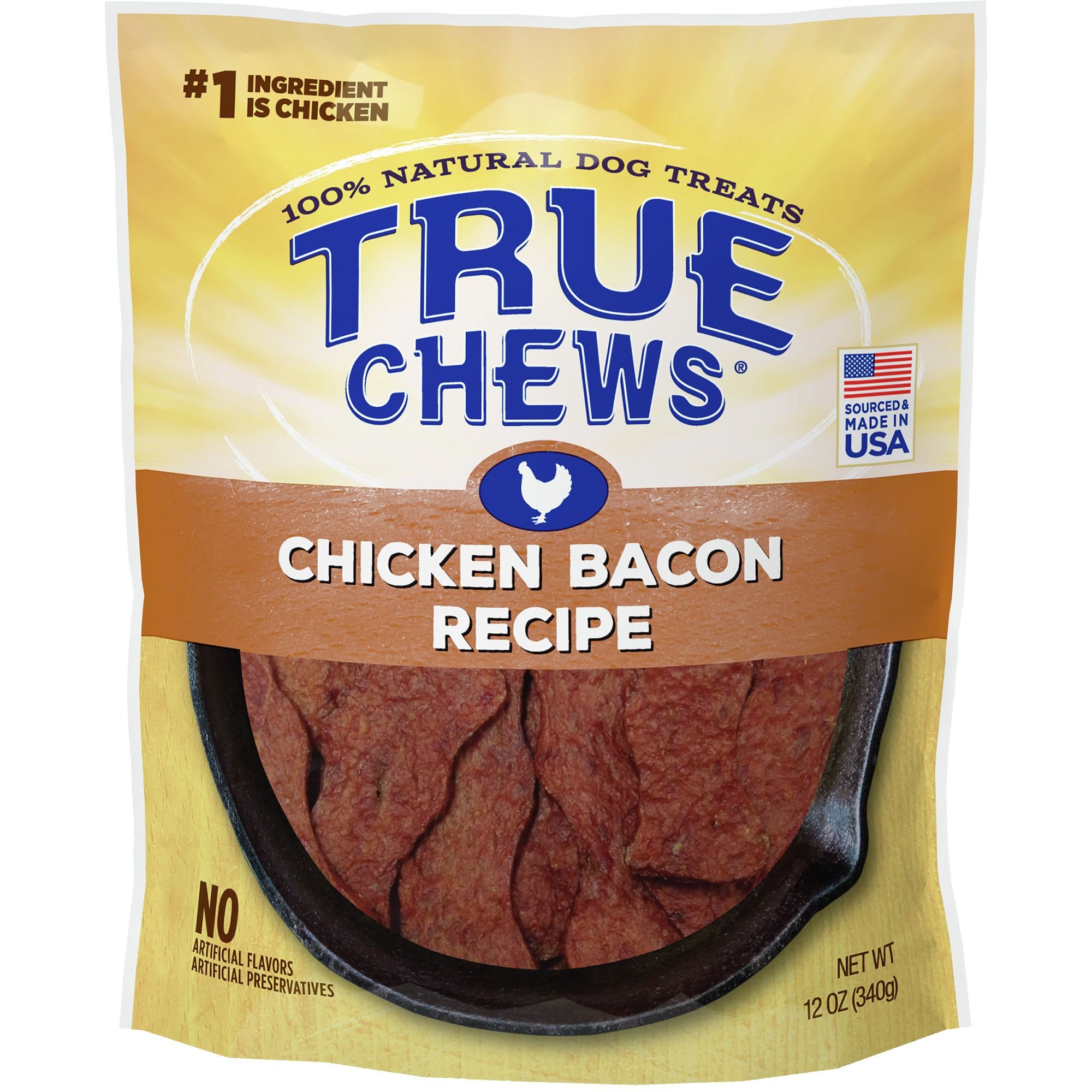 BLUE BUFFALO True Chews Natural Chicken & Bacon Dog Treats