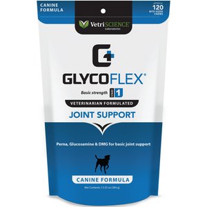 VetriScience GlycoFlex Everyday Chews Joint Supplement for Dogs, 60 count