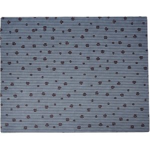 Drymate Linen-Scented Cat Litter Mat, Gray Stripe, Large