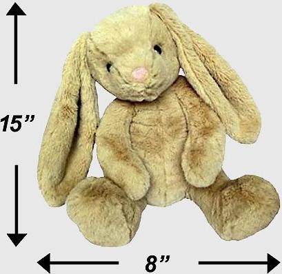 Show full view: Petlou Colossals Rabbit Plush Dog Toy, 15-in slide 2 of 7