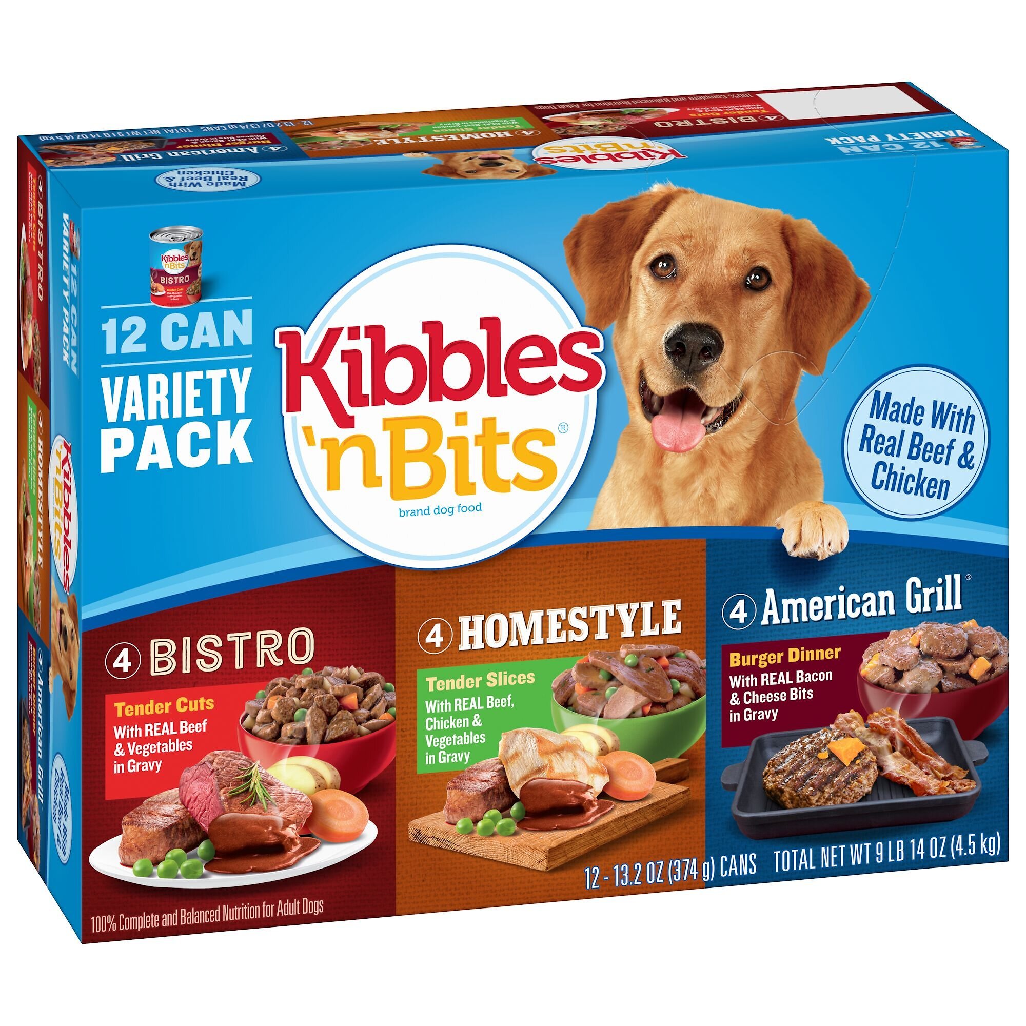 KIBBLES N BITS Bistro Homestyle American Grill Variety Pack