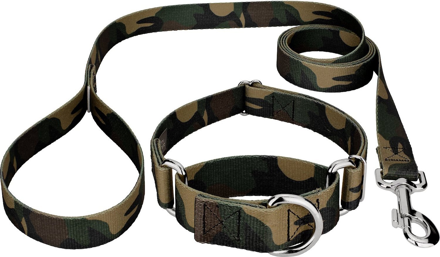 Country Brook Design Martingale Dog Collar & Leash, Digital Camo