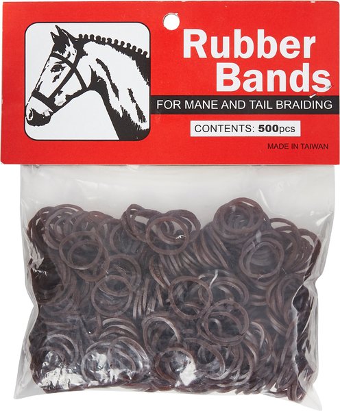 Weaver Leather Horse Mane & Tail Rubber Bands, Brown, 500 count slide 1 of 2