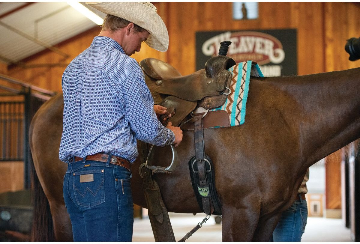 WEAVER LEATHER Smart Cinch Felt Lined Straight & Roll Snug Horse Cinch