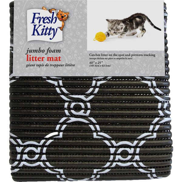 Pawkin, Cat Litter Mat With Litter Lock Mesh Design, Extra Large, Gray 