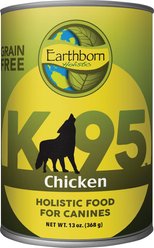 Earthborn Holistic K95 Chicken Recipe Grain-Free Canned Dog Food, 13-oz, case of 12