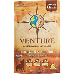 Earthborn Holistic Venture Limited Ingredient Grain-Free Duck Meal & Pumpkin Dry Dog Food, 4-lb bag