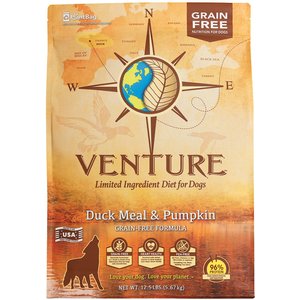 Earthborn Holistic Venture Limited Ingredient Grain-Free Duck Meal & Pumpkin Dry Dog Food, 12.5-lb bag