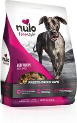 Nulo Freestyle Beef Recipe with Apples Grain-Free Freeze-Dried Raw Dog Food, 5-oz bag