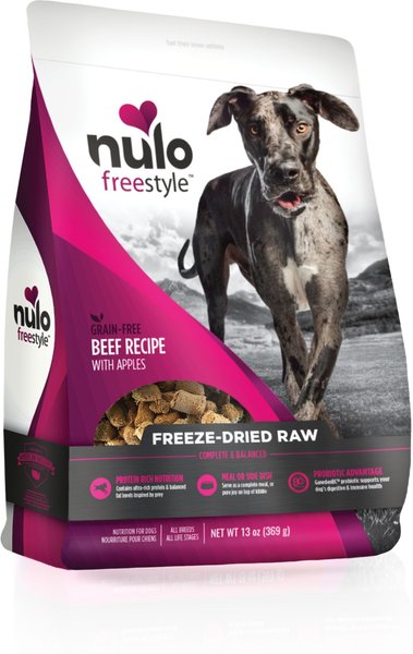 Nulo Freestyle Beef Recipe With Apples Grain-Free Freeze-Dried Raw Dog Food