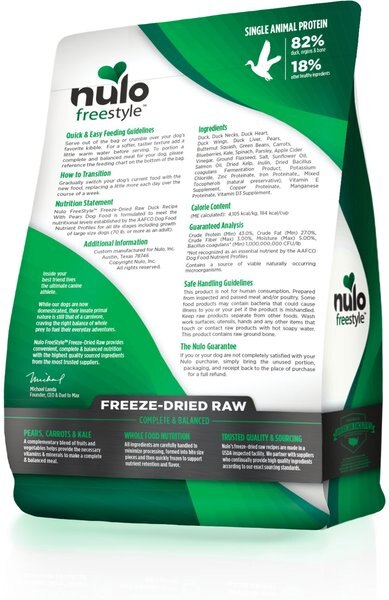 Nulo Duck & Lamb Variety Pack Freeze-Dried Raw Dog Food