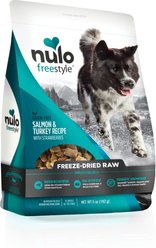 Nulo Freestyle Salmon & Turkey Recipe with Strawberries Grain-Free Freeze-Dried Raw Dog Food, 5-oz bag