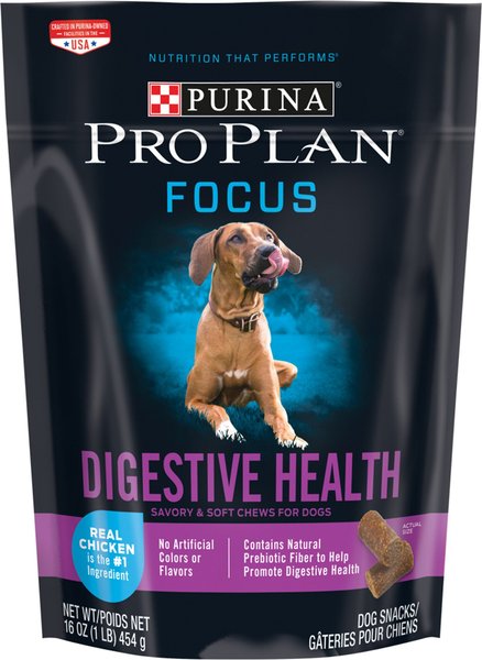 Purina Pro Plan Focus Digestive Health Chicken Dog Treats, 16-oz bag slide 1 of 6