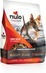 Nulo Freestyle Turkey Recipe with Cranberries Grain-Free Freeze-Dried Raw Dog Food, 5-oz bag