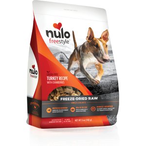 Nulo Freestyle Turkey Recipe with Cranberries Grain-Free Freeze-Dried Raw Dog Food, 5-oz bag