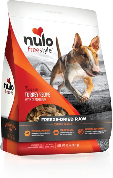 Nulo Freestyle Turkey Recipe with Cranberries Grain-Free Freeze-Dried Raw Dog Food, 13-oz bag slide 1 of 9