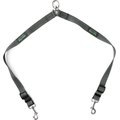 Mighty Paw Nylon Reflective Double Dog Leash, Grey & Green, 2-ft long, 1-in wide
