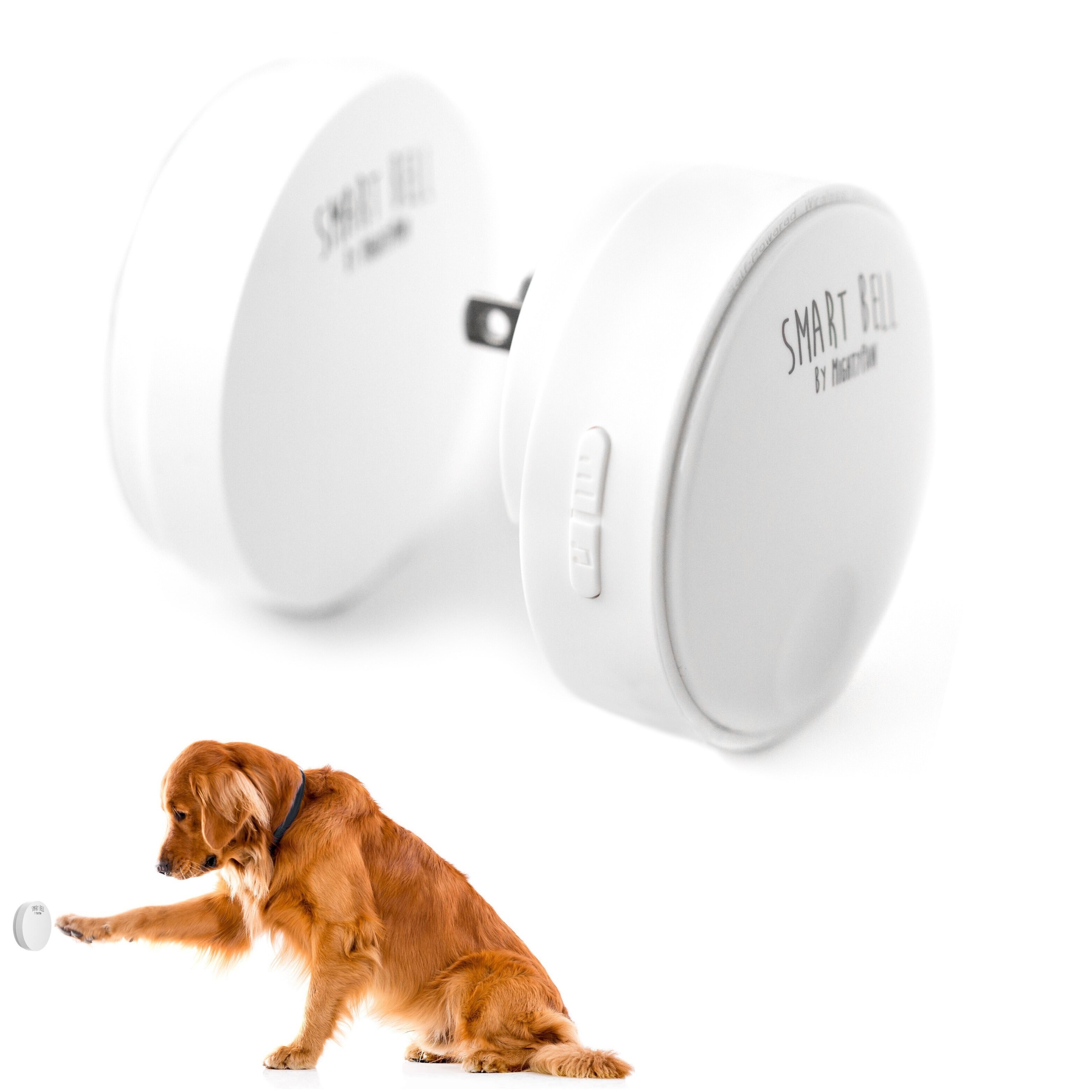 MIGHTY PAW Smart Bell 2.0 Potty Training Dog Doorbell, White Customer