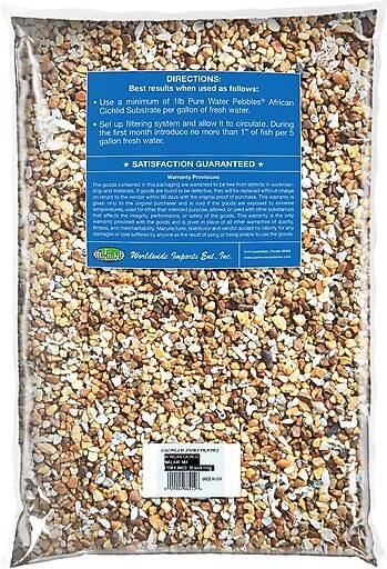 Pure Water Pebbles African Cichlid Aquarium Substrate, Malawi Mix, 20-lb bag