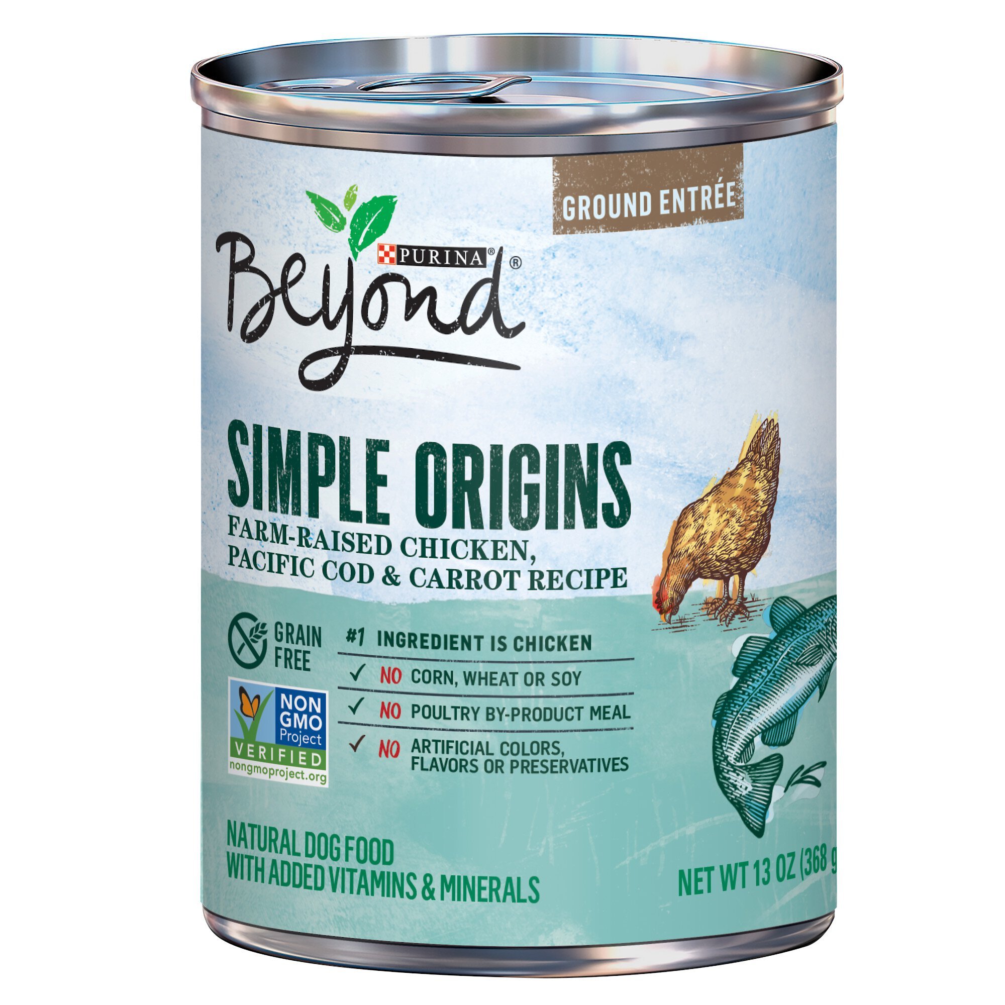 PURINA BEYOND Simple Origins FarmRaised Chicken, Pacific Cod & Carrot