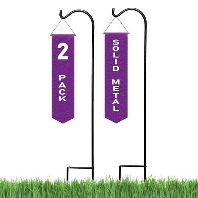 Show full view: Ashman Black Shepherd Hook, Black, 65-in, 2 count slide 1 of 5