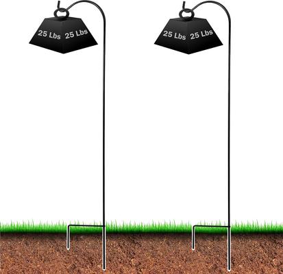 Show full view: Ashman Black Shepherd Hook, Black, 65-in, 2 count slide 2 of 5