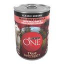 Purina ONE SmartBlend Grain-Free True Instinct Classic Ground with Real Beef & Wild-Caught Salmon Canned Dog Food, 13-oz, case of 12