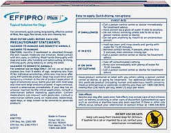 Virbac EFFIPRO Flea & Tick Spot Treatment for Dogs, 45-88.9 lbs, 3 Doses (3-mos. supply) slide 2 of 4