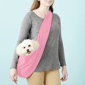 FurryFido Classic Reversible Dog & Cat Carrier Sling, Pink