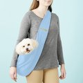 FurryFido Classic Reversible Dog & Cat Carrier Sling, Blue