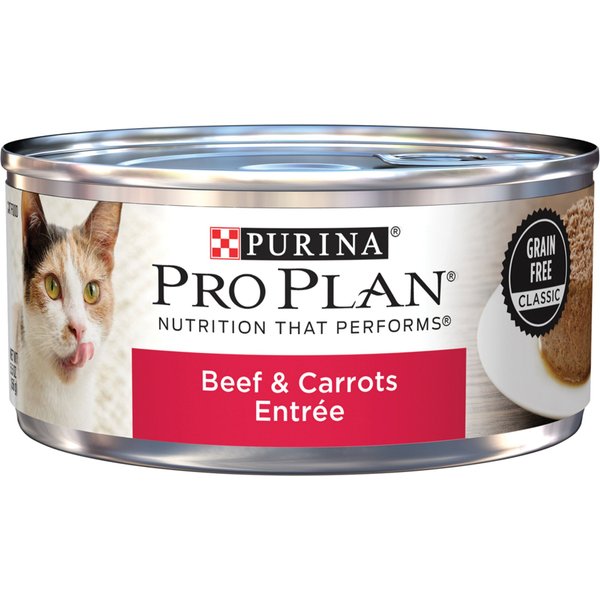 PURINA PRO PLAN Classic Beef & Carrots Entree Grain-Free Canned Cat ...