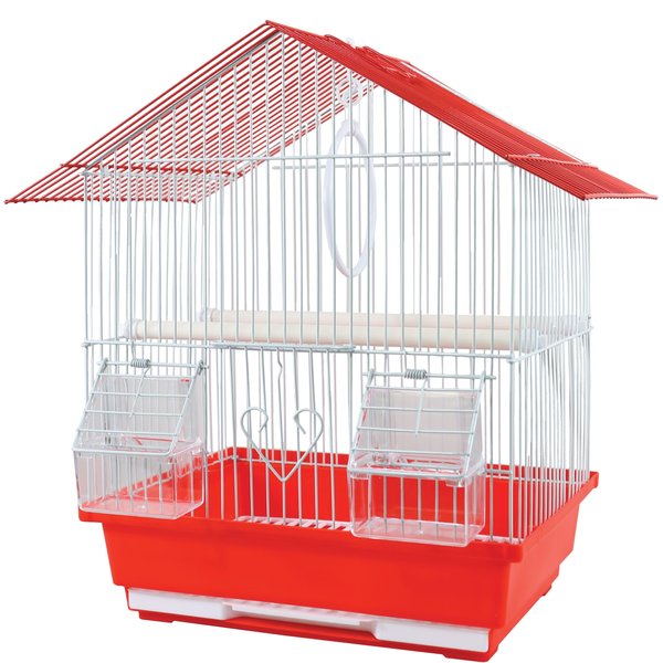 PREVUE PET PRODUCTS Small Round Bird Cage, Red - Chewy.com