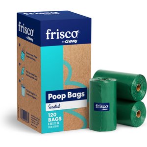 Frisco Refill Dog Poop Bags Made With 50% Recycled Packaging, Scented, 120 count