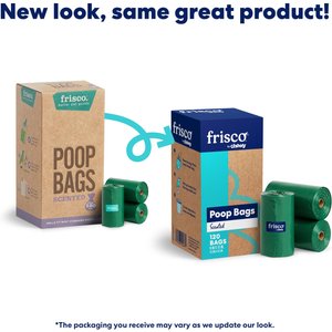 Frisco Refill Dog Poop Bags Made With 50% Recycled Packaging, Scented, 120 count