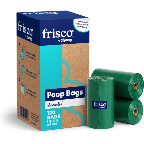 FRISCO Refill Dog Poop Bag, Unscented, 120 count