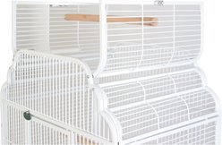 A&E Cage Company Victorian Open Top Bird Cage, White slide 2 of 3