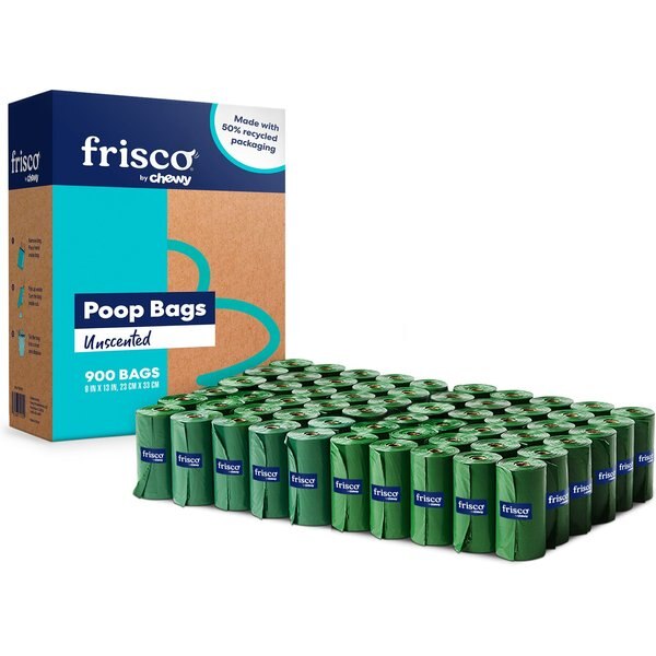 FRISCO Refill Dog Poop Bags Made With 50 Recycled Packaging, Unscented