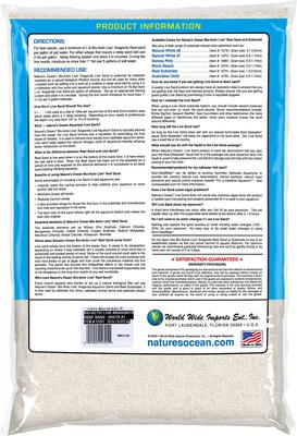 Show full view: Nature's Ocean Bio-Activ Live Aragonite Saltwater Aquarium Sand, Natural White #1, 40-lb box slide 2 of 6