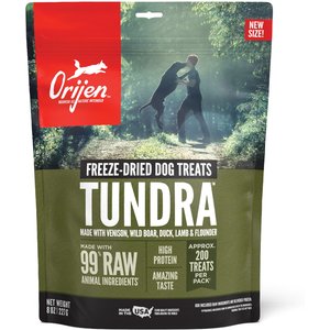 ORIJEN Tundra Grain-Free Freeze-Dried Dog Treats, 8-oz bag