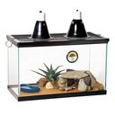 Zilla Desert Reptile Terrarium Starter Kit with Light & Heat, 10-gal