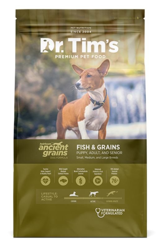 DR. TIM'S Heirloom Ancient Grains Fish Formula Dry Dog Food Customer