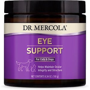 Dr. Mercola Eye Support Dog & Cat Supplement, 6.35-oz jar