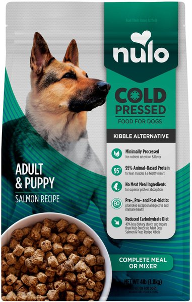 NULO Cold Pressed Puppy Adult Grain Free Salmon Recipe Dry Dog Food 4 lb bag Chewy