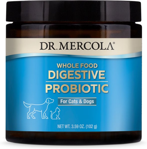 Dr. Mercola Whole Food Digestive Probiotic Dog & Cat Supplement, 3.17-oz jar slide 1 of 3