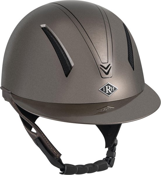 IRH XLT Matte Brown Finish & Gloss Brown Frame Riding Helmet