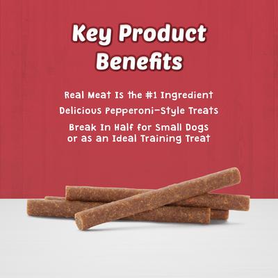 Show full view: Blue Buffalo Blue Stix Beef Recipe Pepperoni-Style Dog Treats, 6-oz bag slide 4 of 11