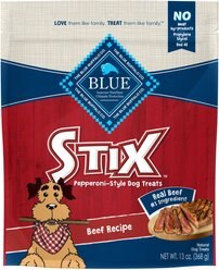 Blue Buffalo Blue Stix Beef Recipe Pepperoni-Style Dog Treats, 13-oz bag
