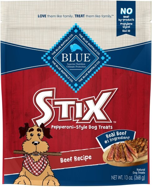 Blue Buffalo Blue Stix Beef Recipe Pepperoni-Style Dog Treats, 13-oz bag slide 1 of 9